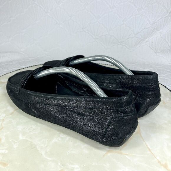 Lauren Ralph Lauren Driving Loafers Sz 6.5 Black Suede Preppy Comfort Moccasins - Picture 7 of 14